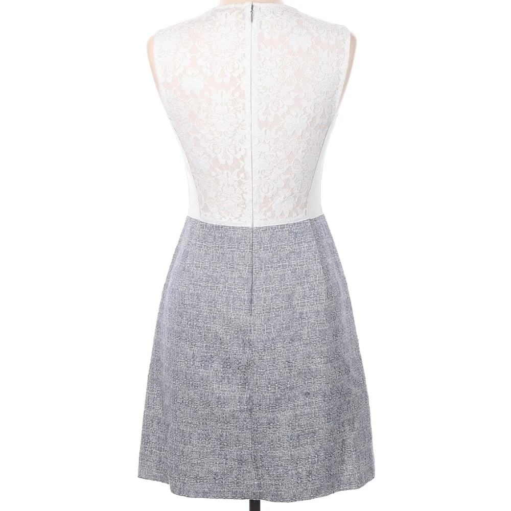 Rebecca Taylor White and Gray Skirt Dress - Picture 2 of 7